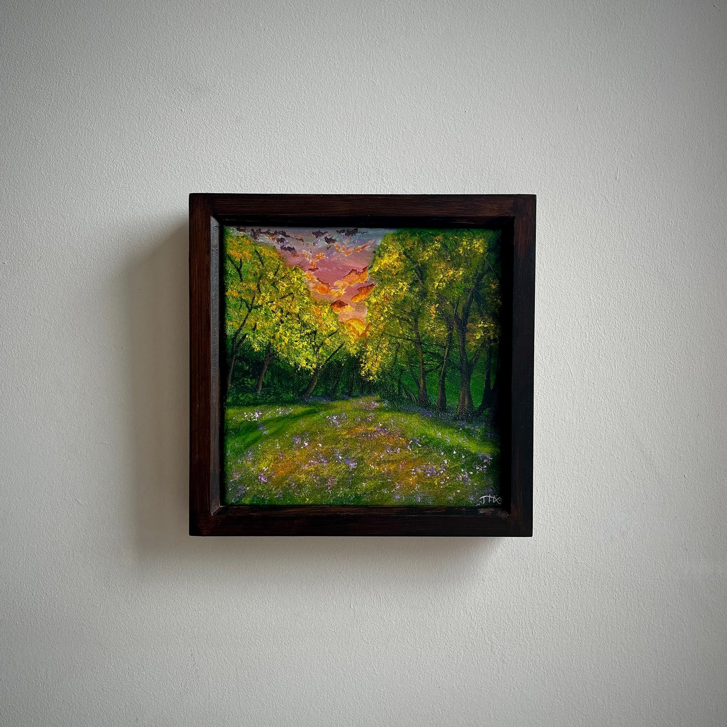 Fiery Woodland Sunset