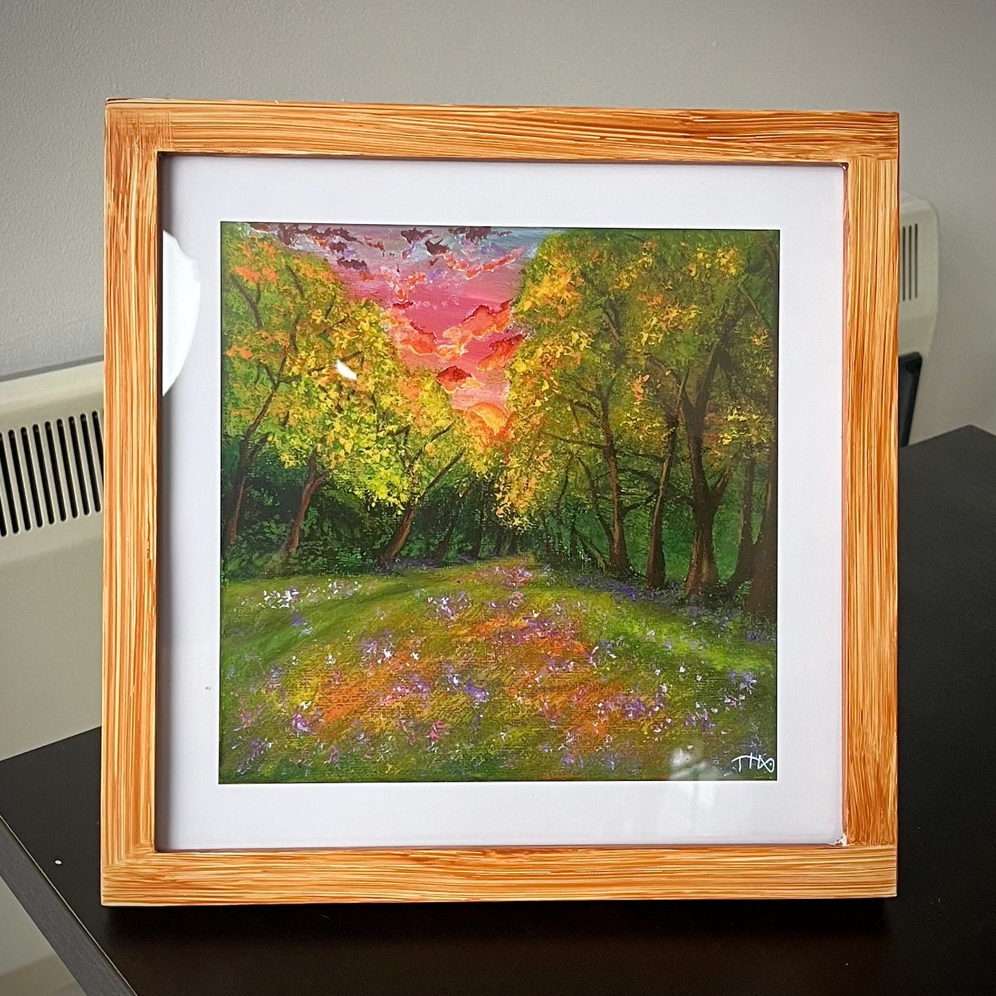 Fiery Woodland Sunset (PRINT)