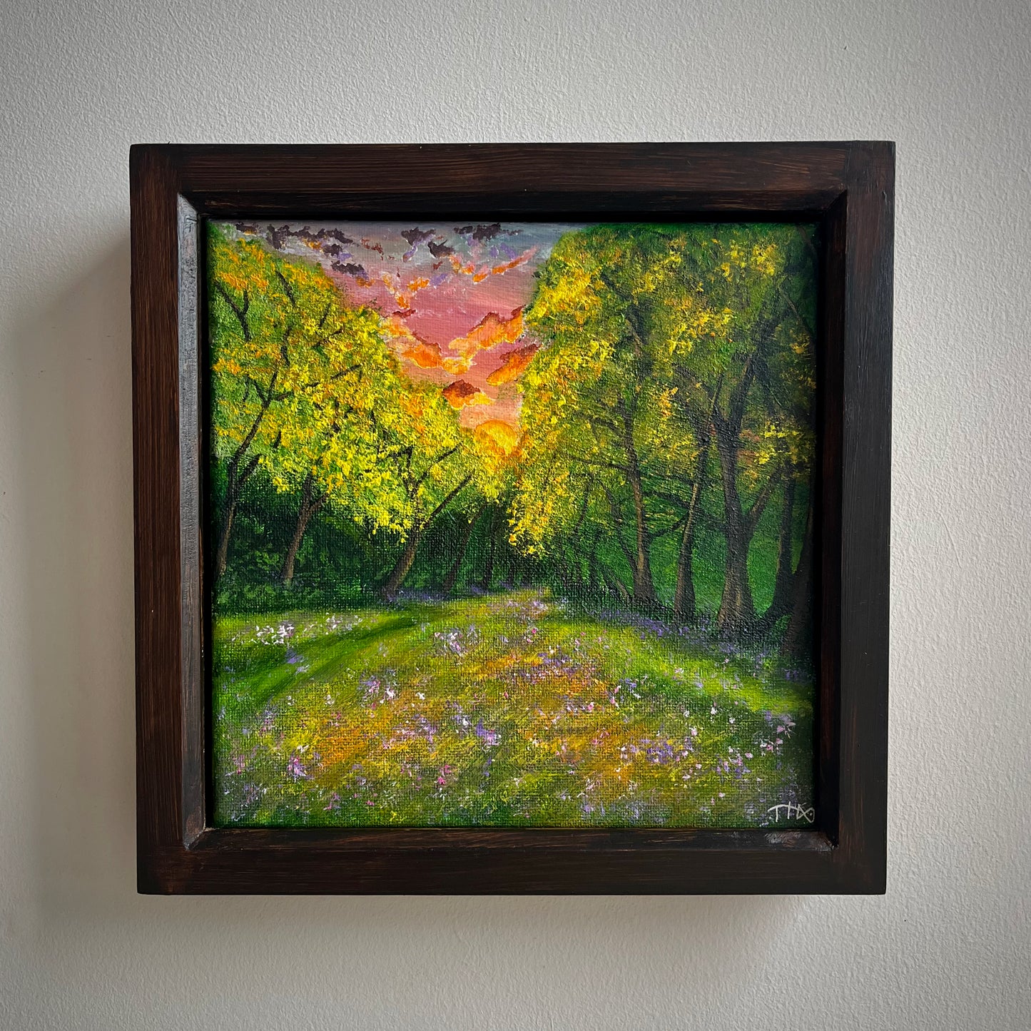 Fiery Woodland Sunset