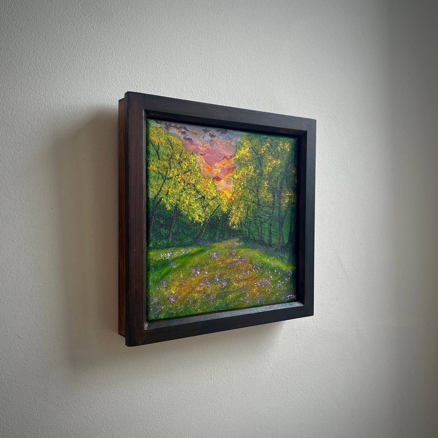 Fiery Woodland Sunset